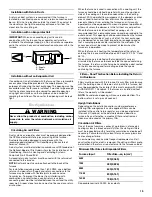 Preview for 15 page of Whirlpool WFD18 Installation Instructions Manual