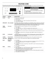 Preview for 4 page of Whirlpool WFE330W0AB0 User Instructions