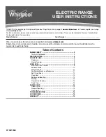 Preview for 1 page of Whirlpool WFE745H0FE User Instructions