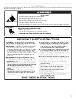 Preview for 3 page of Whirlpool WFG361LV User Instructions