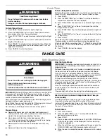 Preview for 10 page of Whirlpool wfg515s0es User Instruction