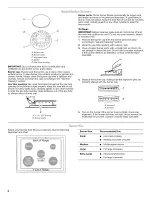 Preview for 6 page of Whirlpool WFG540H0AB0 User Instructions