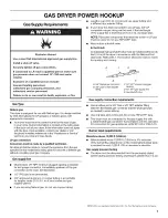 Preview for 7 page of Whirlpool WGD7300XW0 Installation Instructions Manual