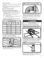 Preview for 11 page of Whirlpool WGD9250WR - Duet Cranberry - Gas Dryer Installation Instructions Manual