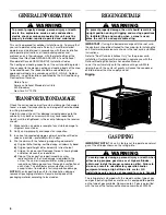 Preview for 6 page of Whirlpool WGGE43 Installation Instructions Manual