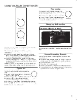 Preview for 9 page of Whirlpool WHAW050BW Use And Care Manual