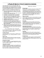 Preview for 23 page of Whirlpool WMC10009 Use & Care Manual