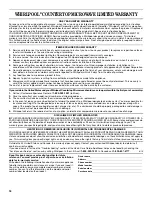 Preview for 16 page of Whirlpool wmc10511 Use And Care Manual