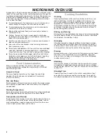 Preview for 8 page of Whirlpool WMC30311LD Use & Care Manual