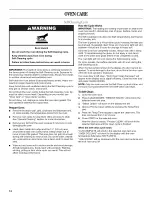 Preview for 14 page of Whirlpool WOC54E Use & Care Manual