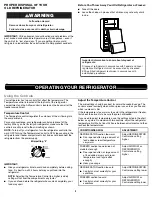 Preview for 2 page of Whirlpool WRT104TFDB User Manual