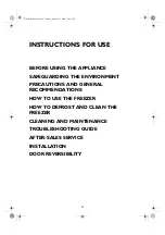 Whirlpool WV 1500 WH Instructions For Use Manual preview