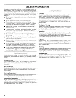 Preview for 8 page of Whirlpool YMH1170XS Use & Care Manual