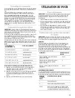 Preview for 43 page of Whirlpool YSF315PEK Use And Care Manual