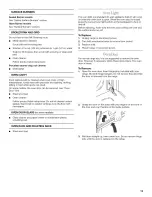 Preview for 13 page of Whirlpool YSF315PEMQ0 Use & Care Manual