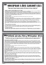 Preview for 28 page of Whispbar K665 Manual