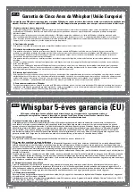 Preview for 29 page of Whispbar K665 Manual