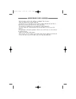 Preview for 14 page of White and Brown EX 802 EQUATOR User Manual