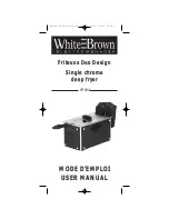 White and Brown FR 592 User Manual preview