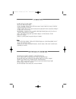 Preview for 4 page of WHITE BROWN S 135 User Manual