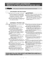 Preview for 4 page of White Knight DW0945IA Instruction Manual