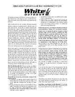 Preview for 20 page of White Outdoor 24AA570H190 Operator'S Manual