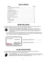 Preview for 2 page of White Outdoor 950-959 Series Operator'S Manual