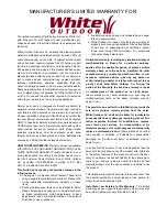 Preview for 32 page of White Outdoor 950-959 Series Operator'S Manual