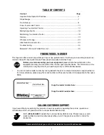 Preview for 2 page of White Outdoor GT-2150 Operator'S Manual