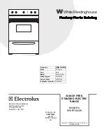 White-Westinghouse WWEF3002K Factory Parts Catalog preview