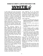 Preview for 20 page of White 21A-458B190 Instructions Manual