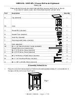 Preview for 2 page of Whittier Wood 1099CAFb Assembly Instructions