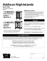 Whittier Wood 1116DUETc Assembly Instructions preview