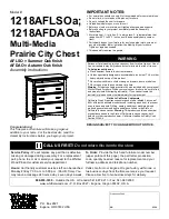 Whittier Wood 1218AFLSOa Assembly Instructions Manual preview