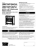 Whittier Wood 2067AFGACd Assembly Instructions preview