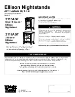 Preview for 1 page of Whittier Wood 2116AST Assembly Instructions