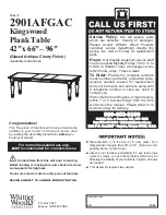 Preview for 1 page of Whittier Wood 2901AFGAC Assembly Instructions