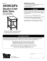 Whittier Wood 3450CAFb Assembly Instructions preview