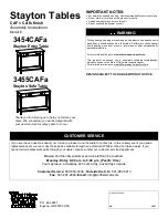 Preview for 1 page of Whittier Wood 3455CAFa Assembly Instructions Manual