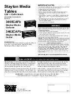 Preview for 1 page of Whittier Wood 3460CAFb Assembly Instructions Manual