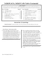 Preview for 7 page of Whittier Wood 362KFGACb Assembly Instructions Manual