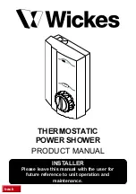 Preview for 1 page of Wickes THERMOSTATIC POWER SHOWER Product Manual