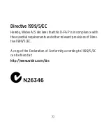 Preview for 77 page of Widex D-FA P User Instructions