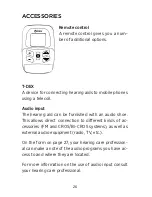 Preview for 26 page of Widex THE MENU SERIES ME-19 User Instructions