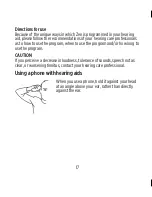 Preview for 17 page of Widex U-FA User Instructions