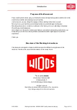 Preview for 3 page of widos PSM 15 Working Instructions