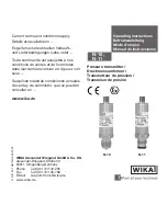 WIKA N-10 Operating Instructions Manual preview