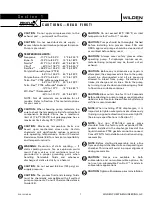 Preview for 3 page of Wilden PX4 series Engineering, Operation & Maintenance