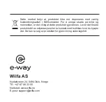 Preview for 60 page of Wilfa E-way E-600 User Manual