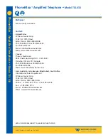 Preview for 2 page of Williams Sound PhoneMax TEL 030 Specification Sheet